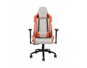 Gaming Chair 1STPLAYER DK2 PRO Gray&Orange, Nappa PU learher for car seats with sponge recombination & mesh, Molded foam, Reinforced steel frame, 3D armrest, 4 class Gaslift, 75mm PU caster, Angle Adjuster:90°-170°,160KG Maximum Weight